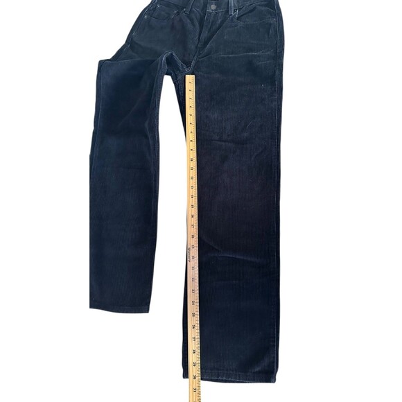 Levi's Women's LOW PRO Mid Rise Straight Leg Corduroy Pants Size 29x30 Black - Picture 9 of 9